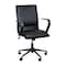 Flash Furniture Black LeatherSoft Office Chair with Black Arms GO-21111B-BK-BK-GG - alternate 2